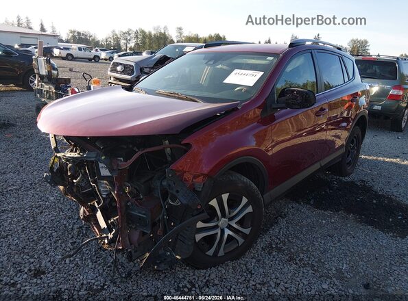JTMBFREV9JD227035 2018 TOYOTA RAV4 Red წინა მარცხენა ხედი სამი მეოთხედიდან