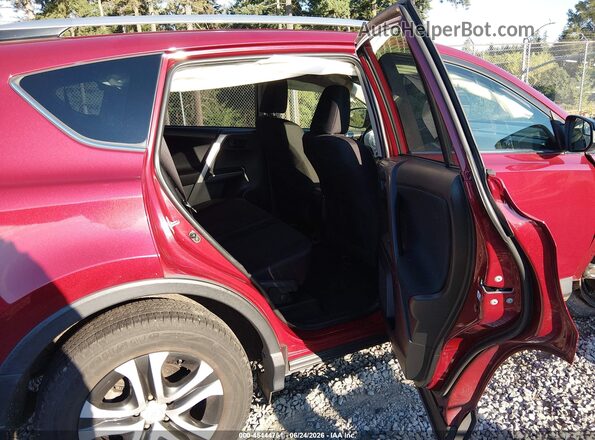 JTMBFREV9JD227035 2018 TOYOTA RAV4 Red VIN კოდის სტიკერის ხედი