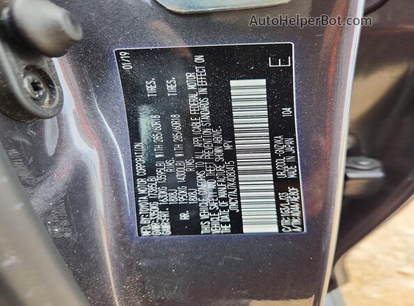 JTMCY7AJ7K4080415 2019 TOYOTA LAND Gray Սալոնի 360 աստիճան տեսք