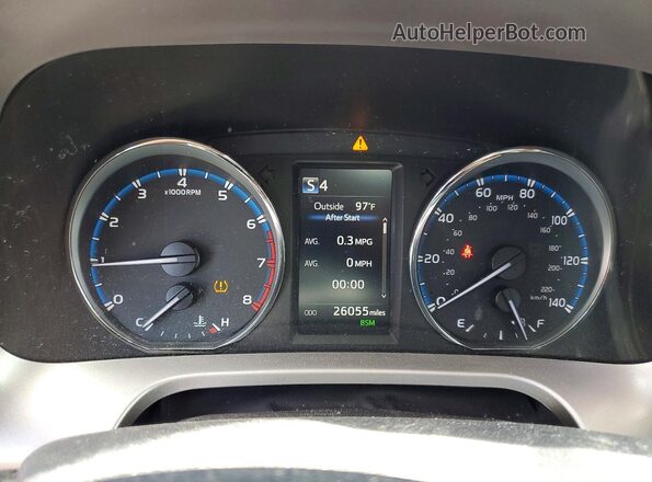 JTMDFREV0JD242094 2018 TOYOTA RAV4 Red Instrument cluster view