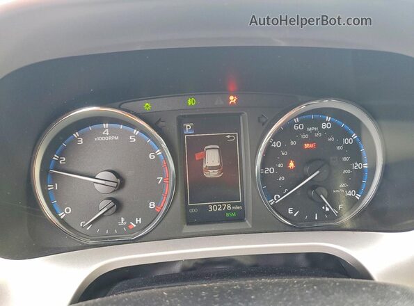 JTMDFREV1JD239463 2018 TOYOTA RAV4 Gray Instrument cluster view