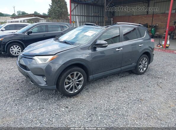 JTMDJREV0HD080959 2017 TOYOTA RAV4 HYBRID Gray Front left