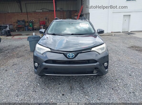 JTMDJREV0HD080959 2017 TOYOTA RAV4 HYBRID Gray Instrument cluster view