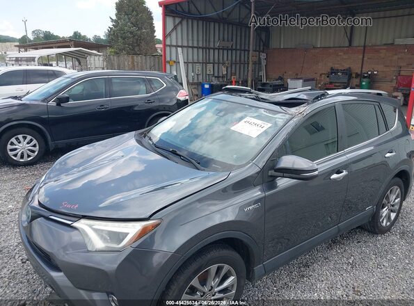 JTMDJREV0HD080959 2017 TOYOTA RAV4 HYBRID Gray Front view