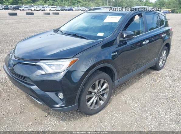 JTMDJREV0HD103639 2017 TOYOTA RAV4 HYBRID Black წინა მარცხენა ხედი სამი მეოთხედიდან