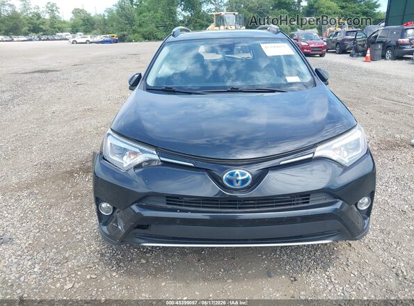 JTMDJREV0HD103639 2017 TOYOTA RAV4 HYBRID Black წინა პანელის ხედი