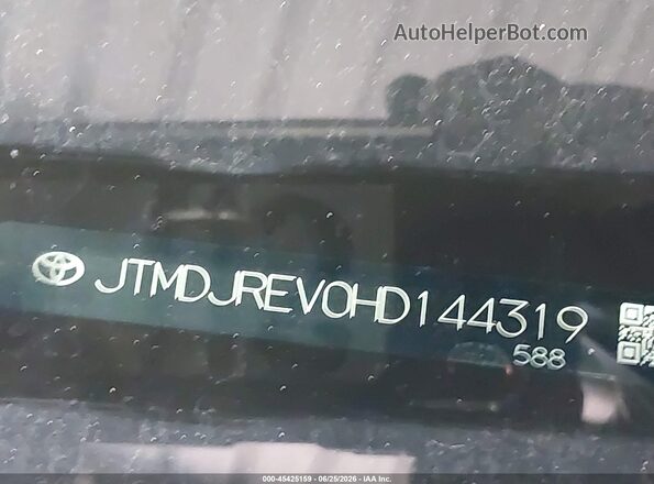 JTMDJREV0HD144319 2017 TOYOTA RAV4 HYBRID White ძრავის განყოფილების ხედი