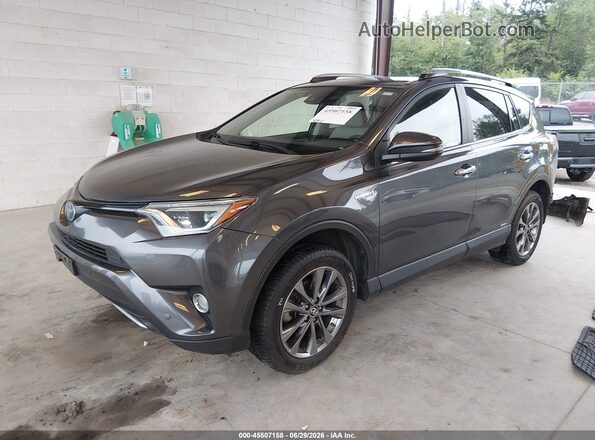 JTMDJREV2JD191681 2018 TOYOTA RAV4 HYBRID Gray Front left