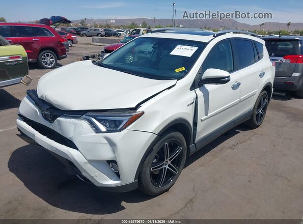 JTMDJREV2JD227384 2018 TOYOTA RAV4 HYBRID White 