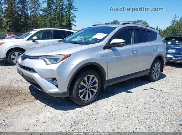 JTMDJREV3GD026683 2016 TOYOTA RAV4 HYBRID Silver წინა მარცხენა ხედი სამი მეოთხედიდან