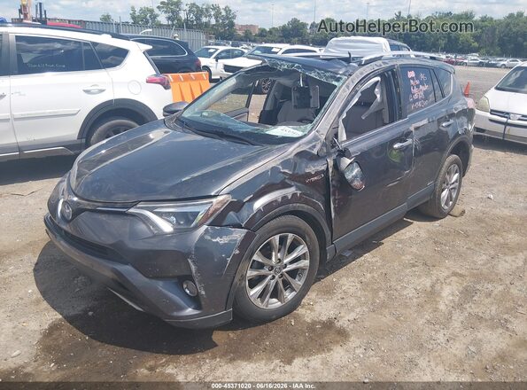 JTMDJREV3GD046240 2016 TOYOTA RAV4 HYBRID Gray Front left