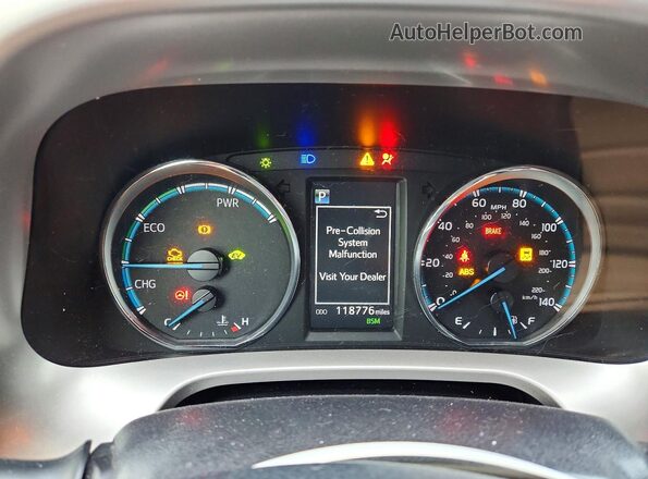 JTMDJREV4HD085050 2017 TOYOTA RAV4 Gray ხელსაწყოთა პანელის ხედი