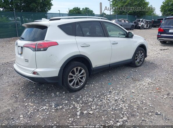 JTMDJREV6GD003527 2016 TOYOTA RAV4 HYBRID White Trasero derecho