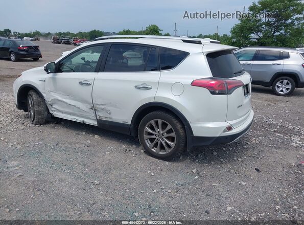 JTMDJREV6GD003527 2016 TOYOTA RAV4 HYBRID White Trasero izquierdo