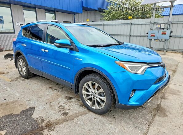 JTMDJREV6GD049567 2016 TOYOTA RAV4 Синий Передняя правая четверть