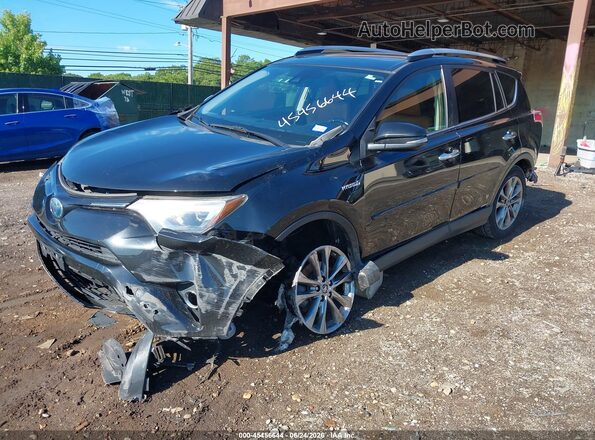JTMDJREV8JD183133 2018 TOYOTA RAV4 HYBRID Black Առջևի ձախ երեք քառորդ տեսարան
