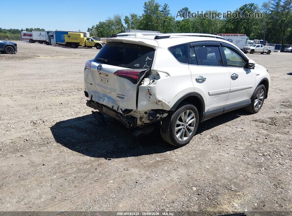 JTMDJREVXJD170948 2018 TOYOTA RAV4 HYBRID Белый Задняя правая четверть