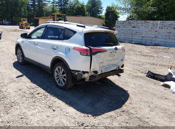 JTMDJREVXJD170948 2018 TOYOTA RAV4 HYBRID Белый Задняя левая четверть