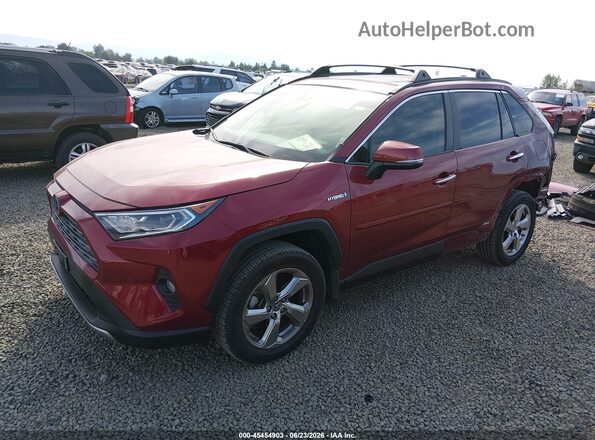 JTMDWRFV5KD020277 2019 TOYOTA RAV4 HYBRID Red Vista tres cuartos delantera izquierda