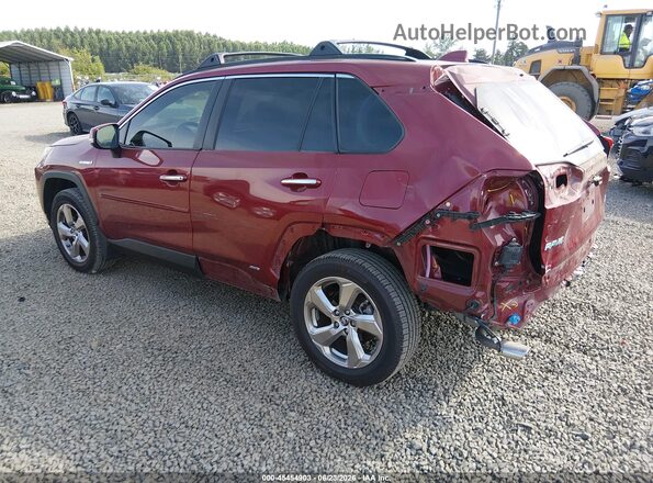 JTMDWRFV5KD020277 2019 TOYOTA RAV4 HYBRID Red Trasero izquierdo