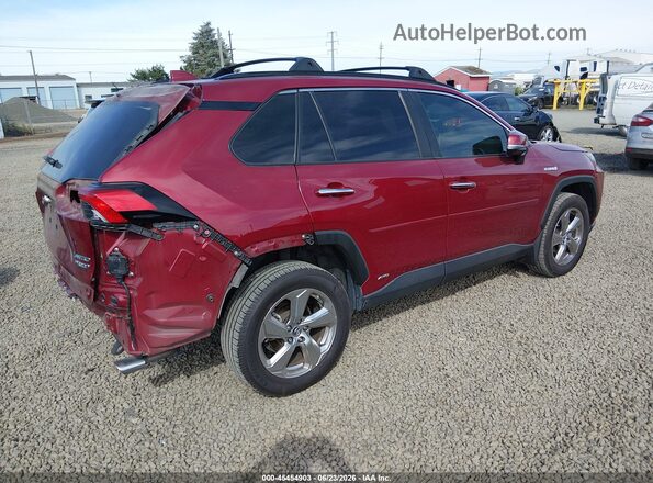 JTMDWRFV5KD020277 2019 TOYOTA RAV4 HYBRID Red Trasero derecho