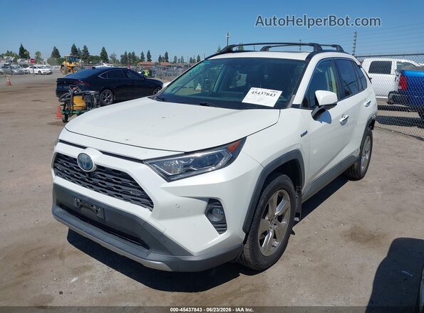 JTMDWRFVXLD548267 2020 TOYOTA RAV4 HYBRID White Առջևի ձախ երեք քառորդ տեսարան