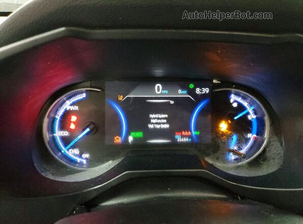 JTME6RFV1PJ037901 2023 TOYOTA RAV4 Gray Вид щитка приладів