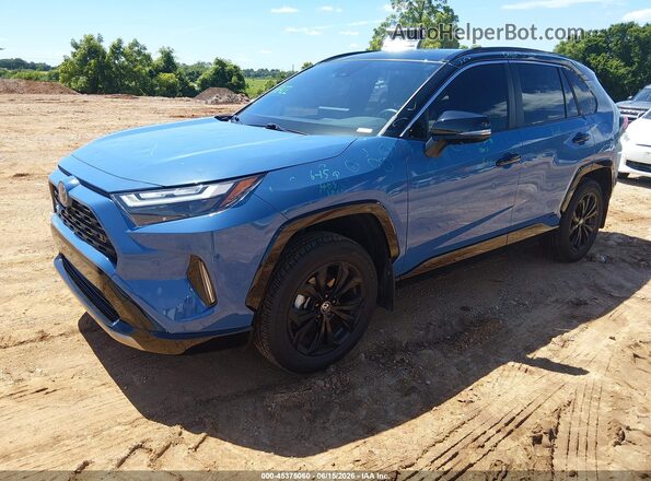 JTME6RFV3RD561214 2024 TOYOTA RAV4 HYBRID Синий Передняя левая четверть