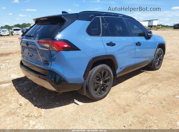 JTME6RFV3RD561214 2024 TOYOTA RAV4 HYBRID Синий Задняя правая четверть