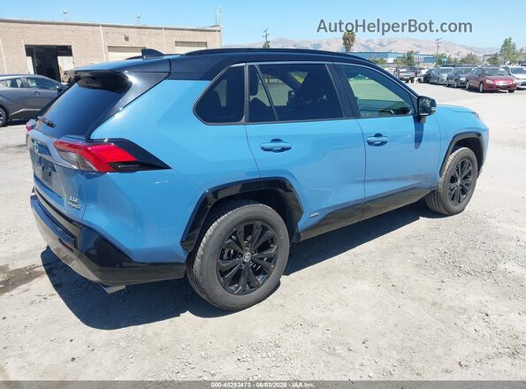 JTME6RFV7NJ015799 2022 TOYOTA RAV4 HYBRID Blue უკანა მარჯვენა