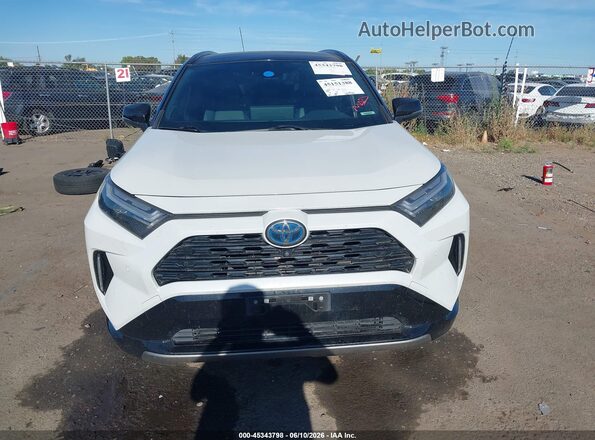 JTME6RFV8PD539626 2023 TOYOTA RAV4 HYBRID White Widok zestawu wskaźników