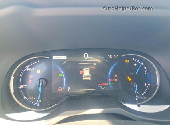 JTME6RFV8SJ095397 2025 TOYOTA RAV4 White Instrument cluster view