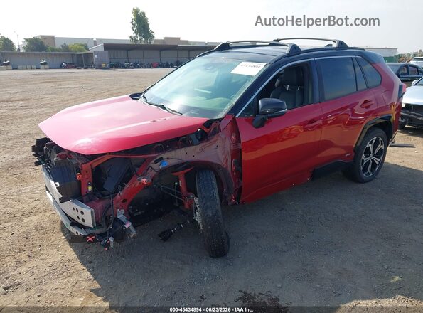JTMEB3FV0PD124969 2023 TOYOTA RAV4 PRIME Red წინა მარცხენა ხედი სამი მეოთხედიდან