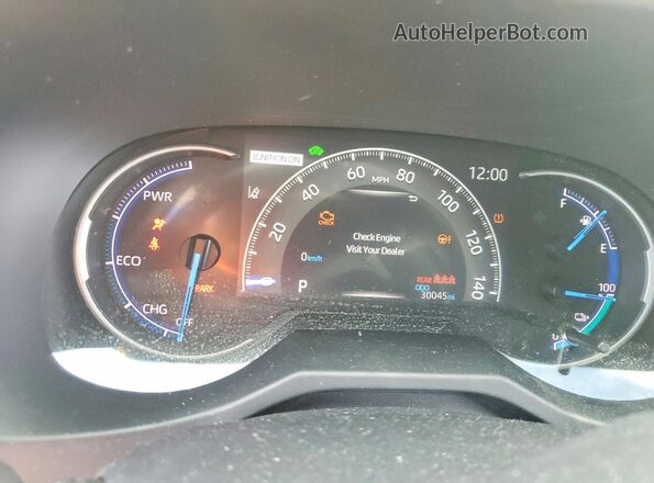 JTMEB3FV5ND090864 2022 TOYOTA RAV4 Белый Вид щитка приборов