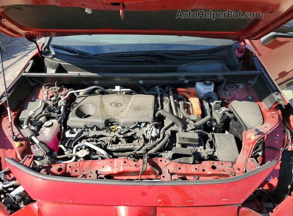 JTMEB3FV8ND107754 2022 TOYOTA RAV4 Red უკანა სალონის ხედი