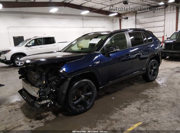 JTMEWRFV1KD511191 2019 TOYOTA RAV4 HYBRID Blue Передня ліва чверть