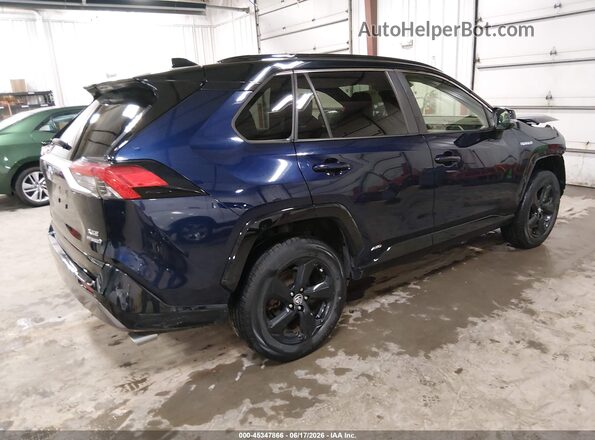 JTMEWRFV1KD511191 2019 TOYOTA RAV4 HYBRID Blue Задня права чверть