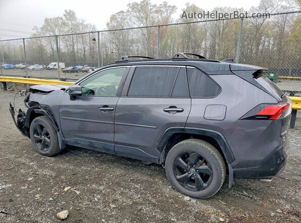 JTMEWRFV1KJ005247 2019 TOYOTA RAV4 Gray Trasero izquierdo