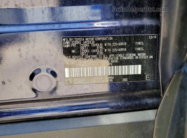JTMEWRFV4LD533137 2020 TOYOTA RAV4 Blue 