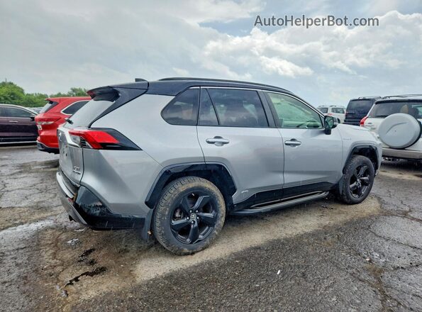 JTMEWRFV6KJ006846 2019 TOYOTA RAV4 Silver უკანა მარჯვენა