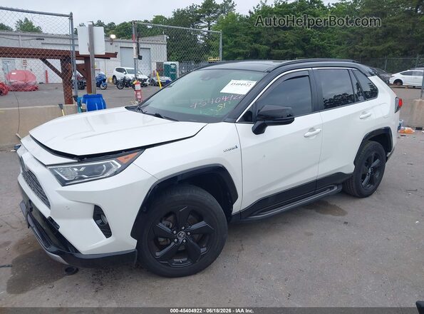 JTMEWRFVXKJ014089 2019 TOYOTA RAV4 HYBRID Белый Передняя левая четверть