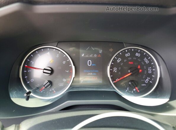 JTMF1RFV5LD048461 2020 TOYOTA RAV4 White Instrument cluster view