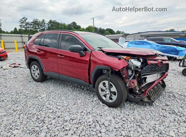JTMF1RFVXKD007001 2019 TOYOTA RAV4 Бордовый Передняя правая четверть