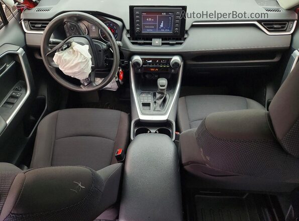 JTMF1RFVXKD007001 2019 TOYOTA RAV4 Бордовый Вид панели приборов
