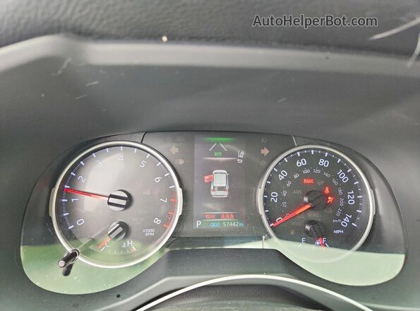 JTMF1RFVXKD007001 2019 TOYOTA RAV4 Бордовый Вид щитка приборов
