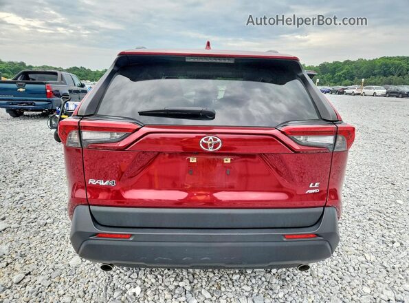JTMF1RFVXKD007001 2019 TOYOTA RAV4 Бордовый Вид сзади