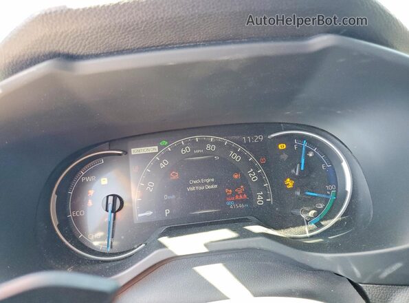 JTMFB3FV2MD057050 2021 TOYOTA RAV4 Синий Вид щитка приборов
