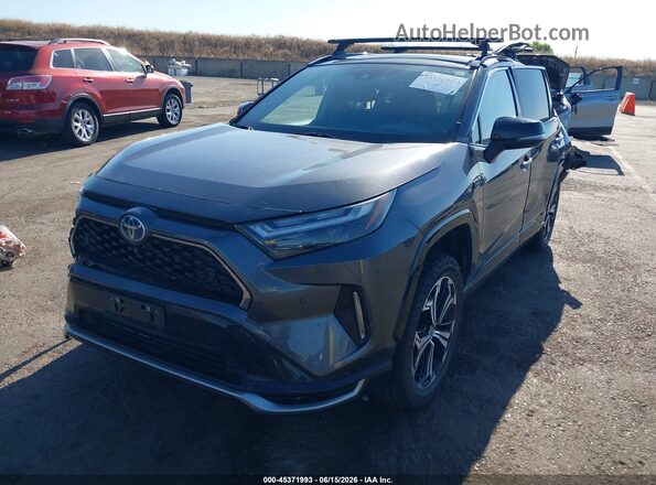 JTMFB3FV4ND080038 2022 TOYOTA RAV4 PRIME Gray Առջևի ձախ երեք քառորդ տեսարան