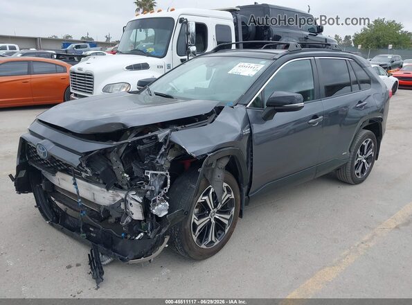 JTMFB3FV5MD017867 2021 TOYOTA RAV4 PRIME Gray წინა მარცხენა ხედი სამი მეოთხედიდან