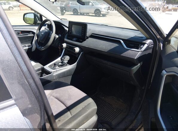 JTMG1RFV0KD024104 2019 TOYOTA RAV4 Gray Widok wnętrza z przodu